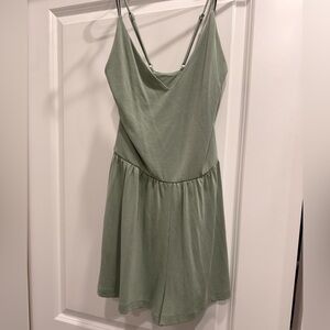 Green Sleeveless Romper